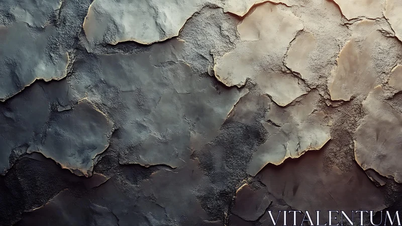 Weathered Wall Texture with Peeling Layers in Moody Lighting.