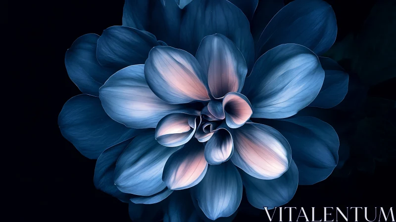 Synthetic bloom rendered with triadic color gradients and subsurface scattering effects.