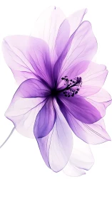 Ethereal Purple Bloom: Delicate Petals Dance in Luminous Grace