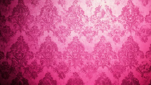 Textured magenta damask wallpaper with radial luminance gradient.