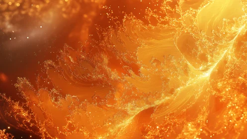 Solar tides swirl into a glittering river of molten light