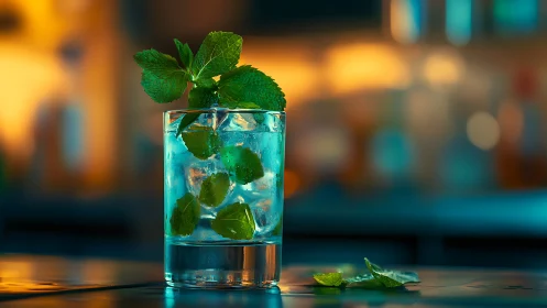 Mojito's Twilight Dream: Where Mint Meets Glow.