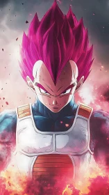 Cosmic warrior locks eyes with the storm and refuses mercy