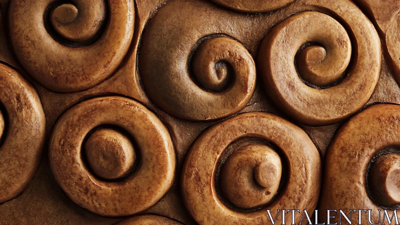 Architectural Scrollwork Relief in Terracotta Finish.