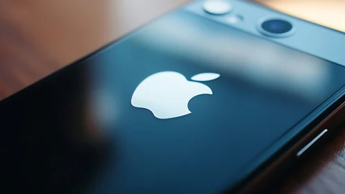 Glowing Apple Bitten into Digital Dreams.