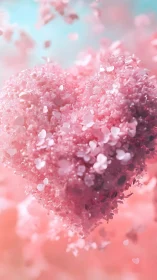 Crystalline Heart Suspended in Bokeh Mist
