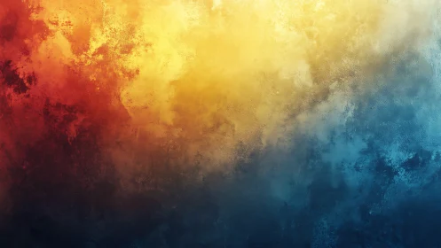 Vibrant abstract gradient merging fire, light, and ocean hues.