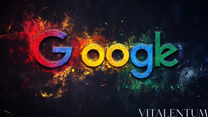 Color-charged digital wordmark with explosive paint textures.