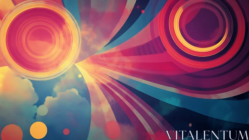 Twin nebula discs sling pastel light across dream skies