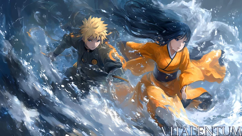 Storm-forged partners cut through waves of painted fury