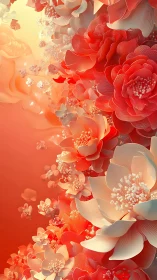 Luminous Blooms Dancing in Warmth.