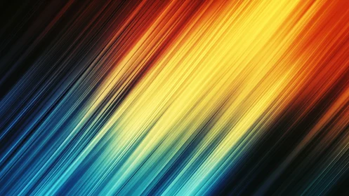 Radiant streaks of color racing across a glowing sky.