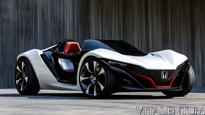 Honda roadster concept with sculpted body, gloss finish.