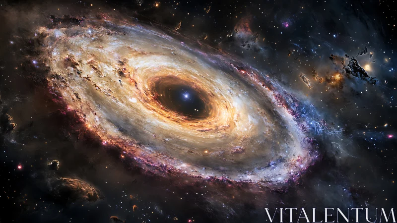 Spiral galaxy vortex reveals luminous galactic core