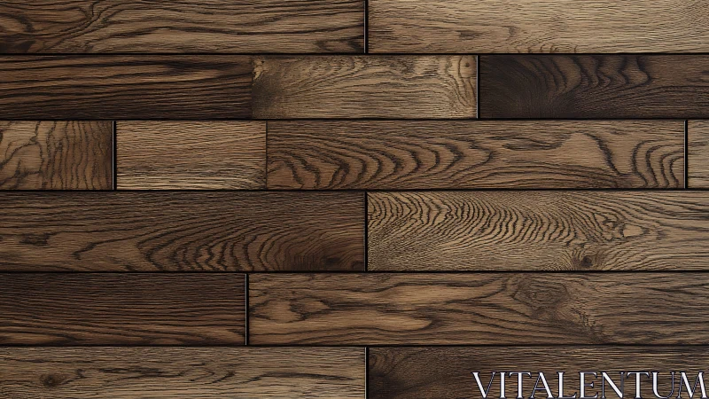 Warm staggered oak planks forming modern wood surface.