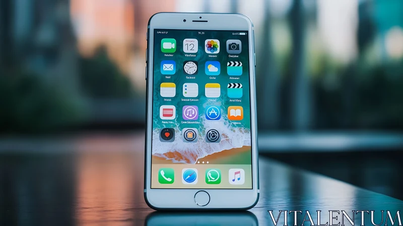 iPhone Home Screen Interface: Digital Ecosystem Composition.