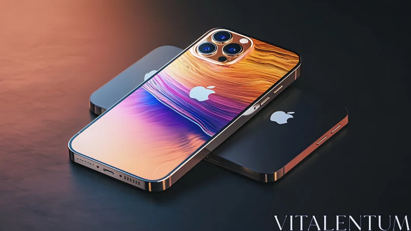 iPhone 13 Pro and compact device display with gradient finish.