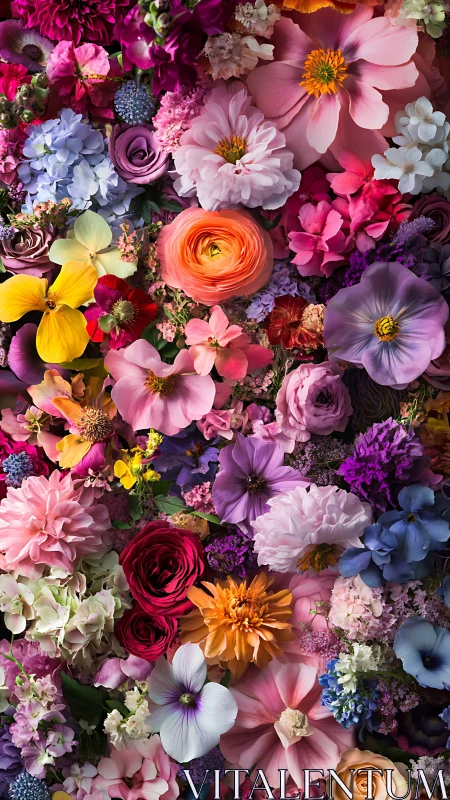 Blooming Kaleidoscope: Where Every Petal Dances with Vibrant Purpose