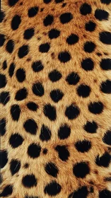Leopard fur displays densely packed circular dark spots