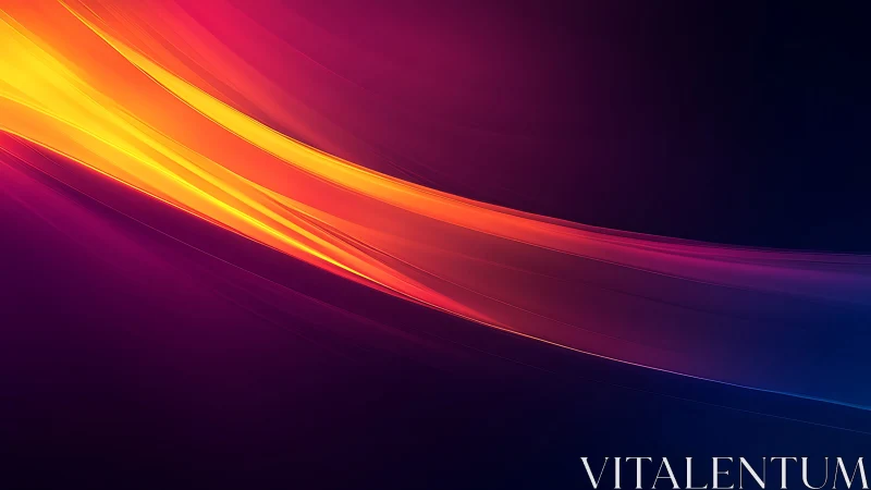 Vibrant orange light streaks on deep purple gradient.