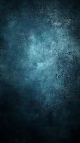 Textured teal wall surface shows rough abstract painted finish