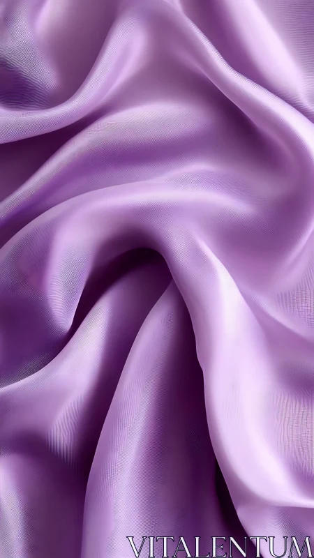 Lilac satin folds in softly undulating abstract drapery.