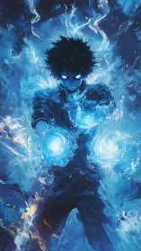 Blue-fire trickster rewrites the night with crackling fury