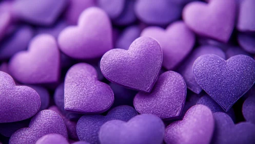 Purple Heart Treasures Glow With Velvet Shimmer