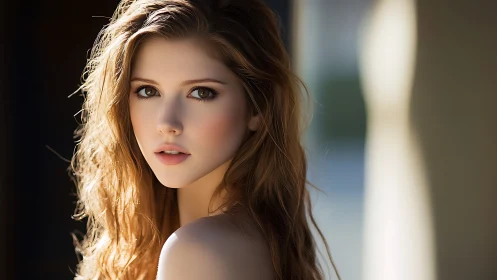 Soft key-lit portrait with shallow depth and high-frequency detail