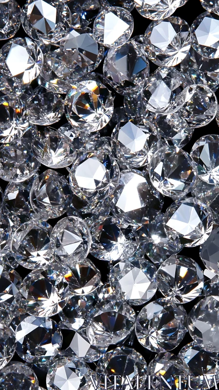 Glittering diamonds gathered in a sparkling crystal daydream.