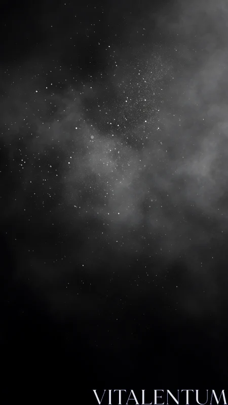 Soft stardust drifting through a quiet midnight sky.