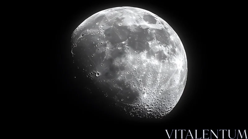 High-resolution telescopic study of lunar craters and maria.