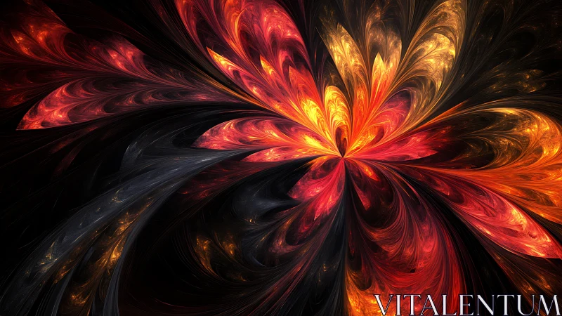 Solar petals whirl outward, carving a luminous fractal bloom