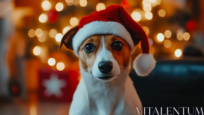 Bright-eyed Christmas pup brings gentle holiday cheer home