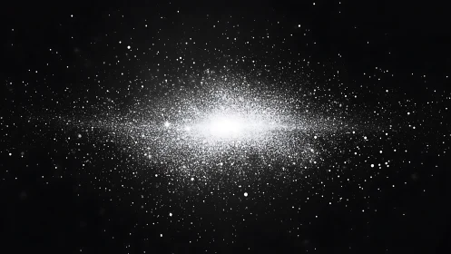 Starlit cloud of cosmic dust drifting through deep space.