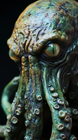 Cephalopod elder entity rendered with hyper-wet textures.