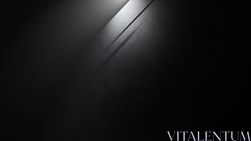 Soft light crossing a dark textured wall in quiet focus.