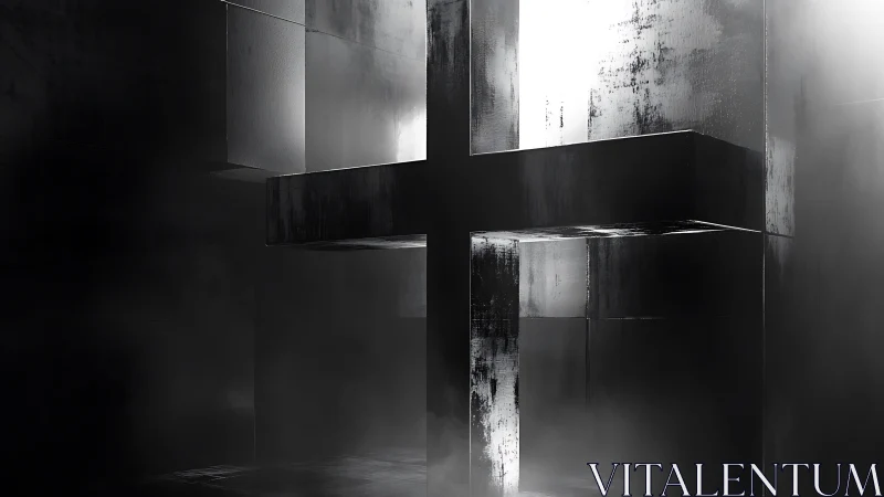 Concrete Cathedral: A Study in Shadows and Geometric Silence.