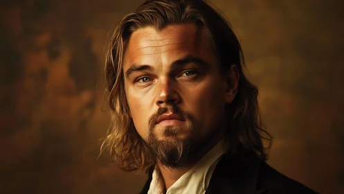 Cinematic digital portrait with warm volumetric rim lighting.