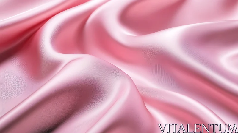 Silken Folds Cascade Through Soft Pink Tonal Gradients.