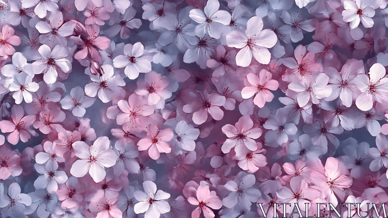 Delicate Cherry Blossoms Dance in Soft Pink Harmony.