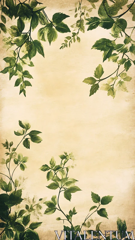 Leafy margins quietly frame a warm parchment clearing