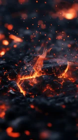 Pyroclastic Ember Cascade: Close-Range Combustion Dynamics.