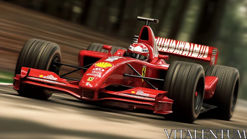 Scarlet speed machine carves a blazing groove through forest air