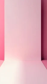 Soft pink studio sweep quietly waits for its spotlight