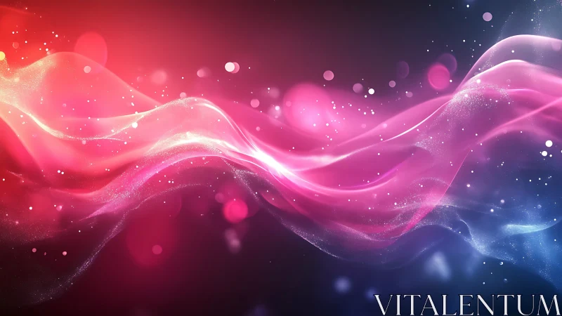 Aurora ribbon currents in neon pink and electric starlight.