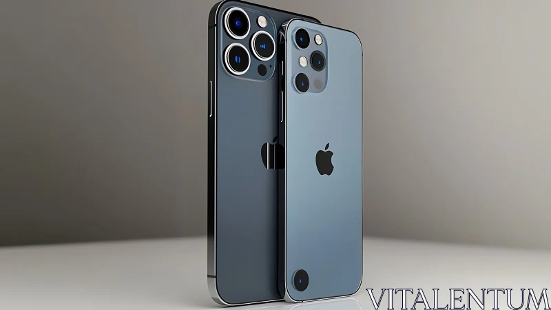 iPhone 12 Pro and standard model comparison render.