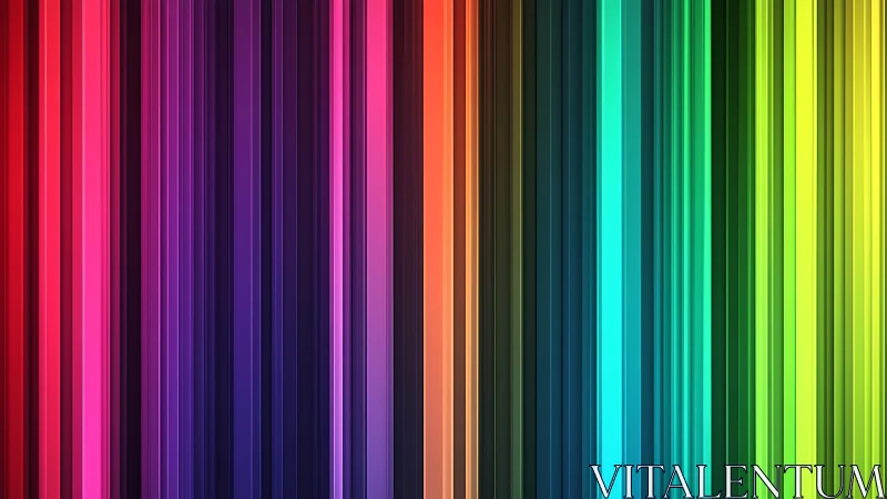 Vertical multicolor light bars form continuous spectrum bands
