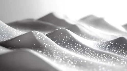 Glistening white dunes that shimmer like soft morning starlight.