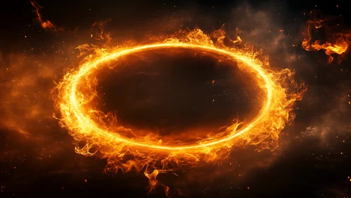 Cosmic Fire Ring: Nature's Most Stunning Portal.